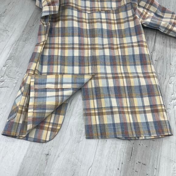 Billy The Kid Vintage Plaid Pastel Long Sleeve 2 Button Front Pockets Blazer 12 - Picture 5 of 9